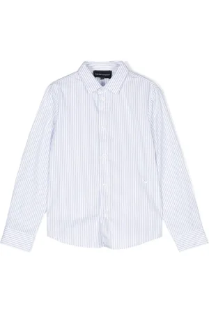 Emporio Armani Camisa con rayas estampadas