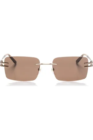 GIGI Lentes de sol rectangulares sin armazón