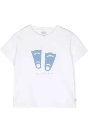 KNOT Playera con estampado Brave and Free