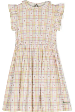 BONTON Vestido con motivo de cuadros tartán