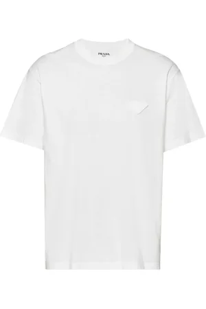 Prada Playera con logo triangular