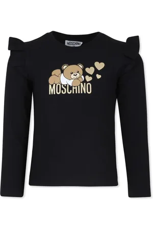 Moschino Sudadera con volantes en los hombros y logo estampado