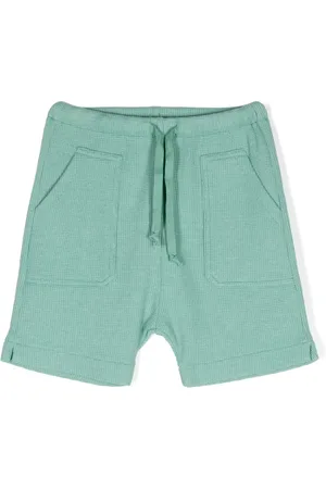 Zhoe & Tobiah Shorts de tejido gofrado con cordón en la pretina