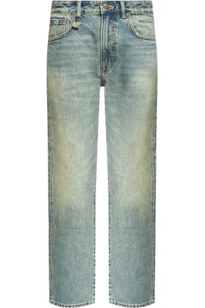 R13 Jeans rectos con aplique del logo