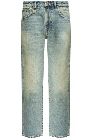R13 Jeans rectos con aplique del logo