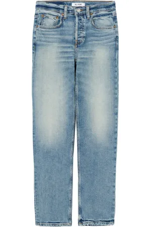 RE/DONE Jeans rectos con tiro medio