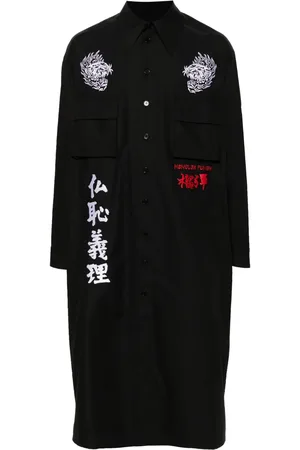 LU’U DAN Camisa larga con logo bordado
