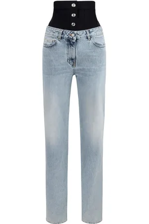 Elisabetta Franchi Jeans rectos a capas