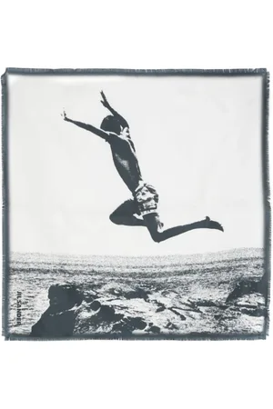 Jil Sander Mascada de seda Jumping Man