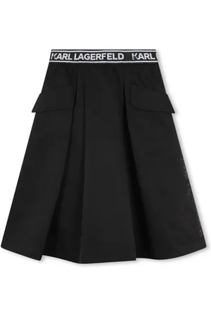 Karl Lagerfeld Falda midi con logo en la pretina