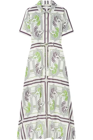 Tory Burch Vestido camisero con estampado gráfico