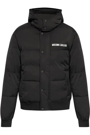 Moschino Chamarra capitonada con logo estampado