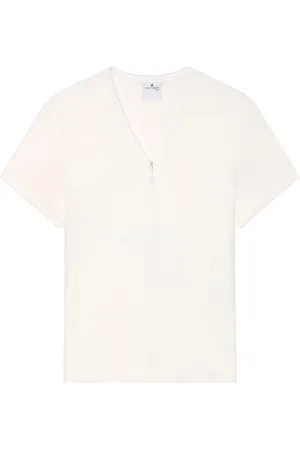 Courrèges Playera con cuello en V