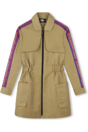 Karl Lagerfeld Vestido con logo en jacquard y cierre
