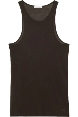 Ami Camiseta con logo bordado y cuello redondo