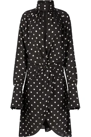 Nina Ricci Vestido midi con estampado de lunares