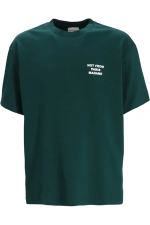 Drôle de Monsieur Playera con eslogan estampado