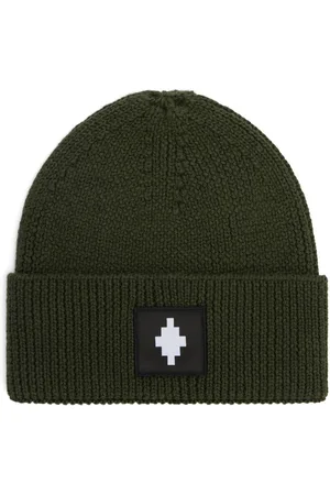 MARCELO BURLON Gorro con parche Cross