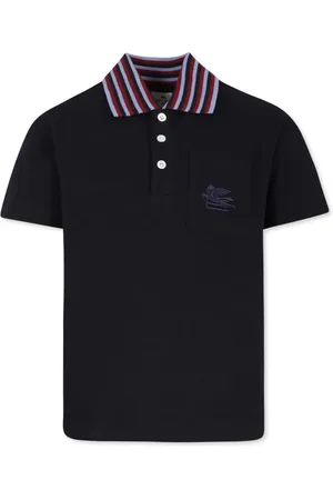 Etro Playera tipo polo con logo bordado