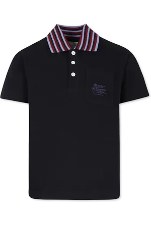 Etro Playera tipo polo con logo bordado