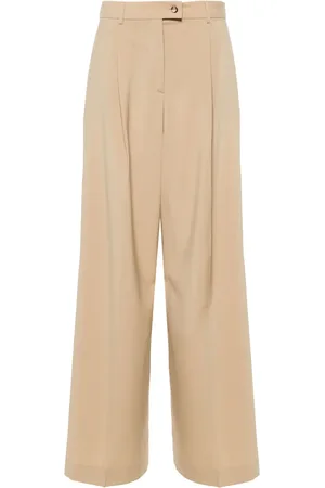 Sportmax Pantalones palazzo con tiro medio