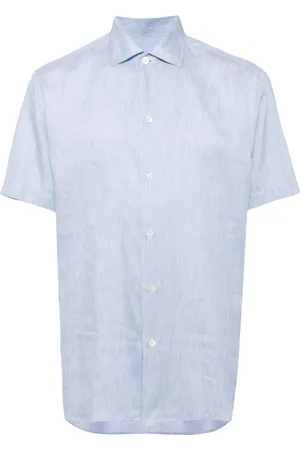 BRIONI Camisa con dobladillo curvo