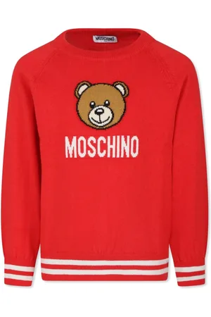 Moschino Suéter tejido con logo en intarsia