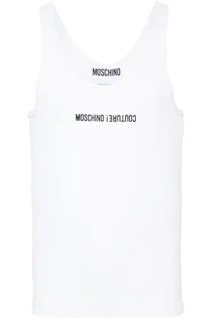 Moschino Camiseta con logo bordado