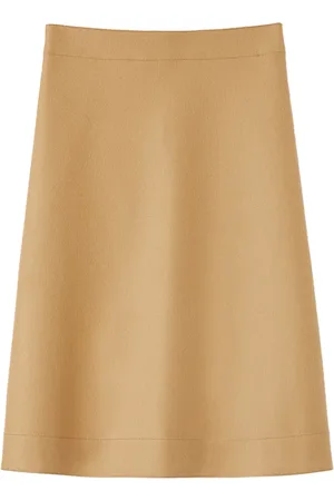 Jil Sander Falda midi con diseño acampanado