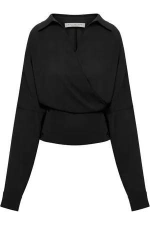 Serafini Blusa con paneles y cuello en V