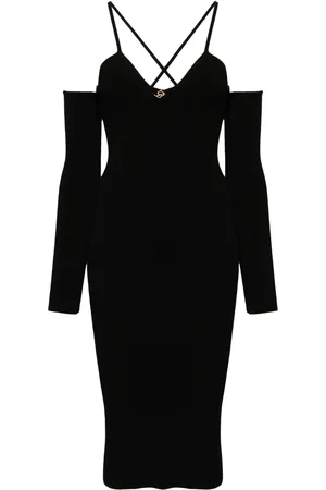 BLUMARINE Vestido con mangas removibles