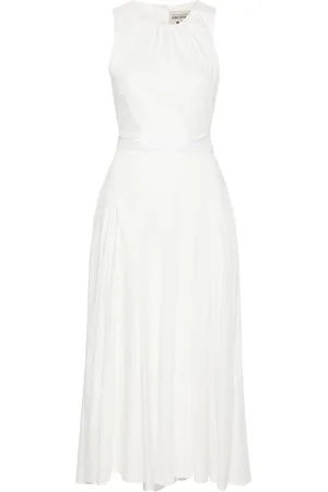 SEMICOUTURE Vestido midi acampanado sin mangas