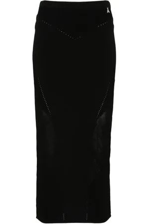 Patrizia Pepe Falda midi con placa del logo