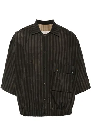 ZIGGY CHEN Sobrecamisa con motivo de rayas