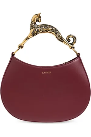Lanvin Tote con asa esculpida y detalle de gato