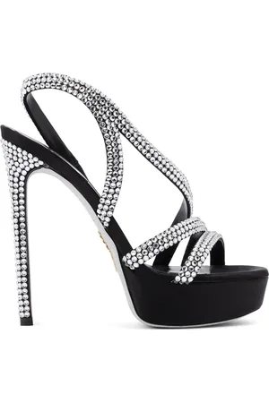 RENE CAOVILLA Sandalias con detalles de cristal