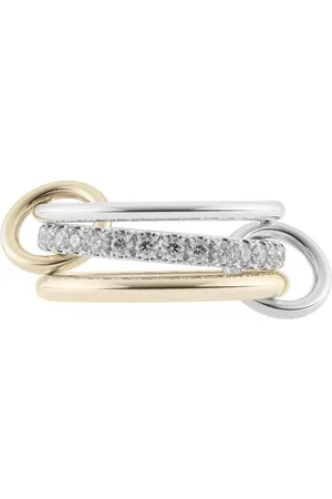 SPINELLI KILCOLLIN Anillo Petunia en oro amarillo de 18kt con diamante gris