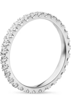 VEYNOU Anillo Memory en oro blanco reciclado de 18kt con diamante