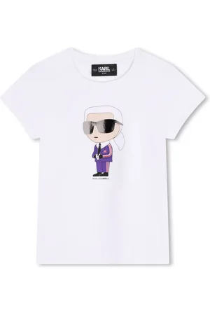Karl Lagerfeld Playera con estampado Ikonik Karl