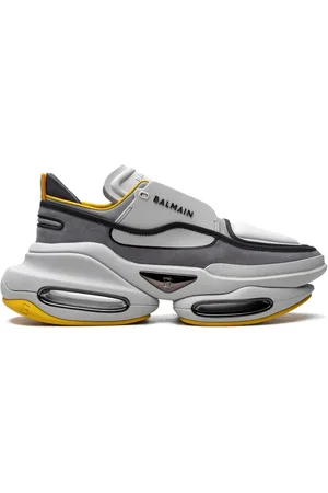 Balmain Tenis B-Bold Suede Yellow