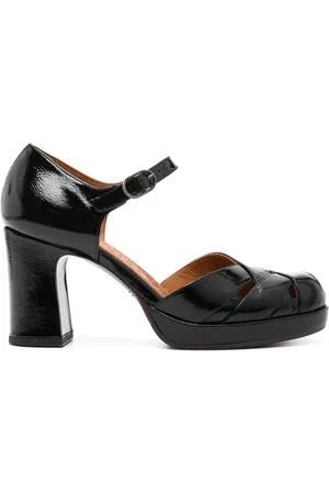 Chie Mihara Zapatillas de mezclilla con tacón de 75mm