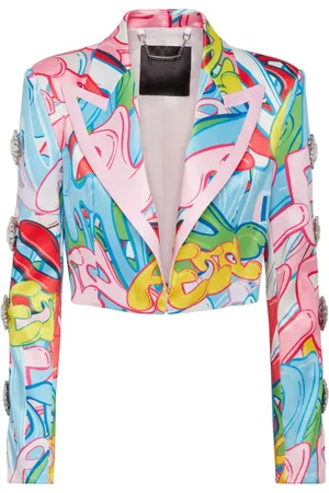 Philipp Plein Chamarra con estampado Bombing Graffiti