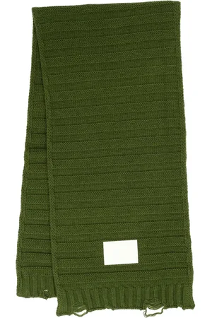Maison Margiela Bufanda tejida con logo estampado