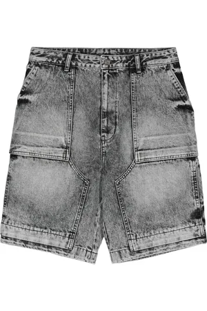 JUUN.J Shorts de mezclilla con efecto lavado
