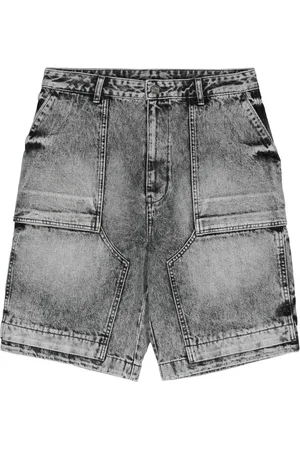 JUUN.J Shorts de mezclilla con efecto lavado
