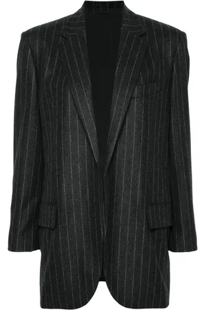 Brunello Cucinelli Blazer con rayas diplomáticas estampadas
