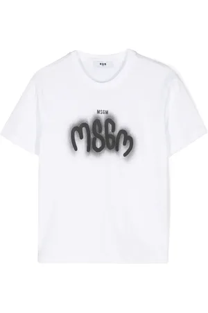 Msgm Playera con logo estampado