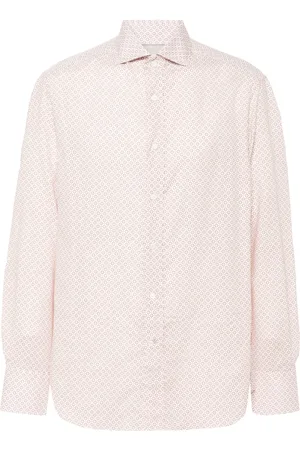 Brunello Cucinelli Camisa con estampado gráfico