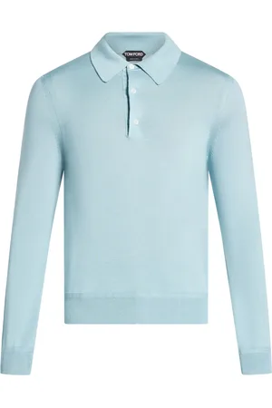 Tom Ford Playera tipo polo tejida manga larga