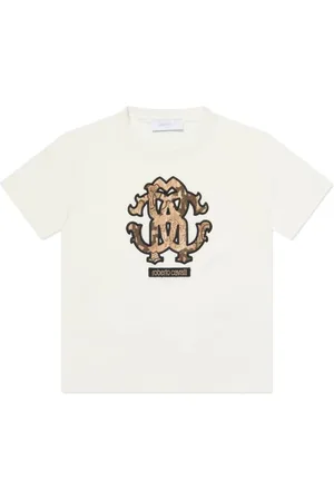 Roberto Cavalli Playera con logo bordado